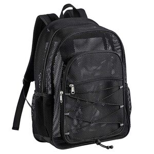 Classic Black Mesh Backpack